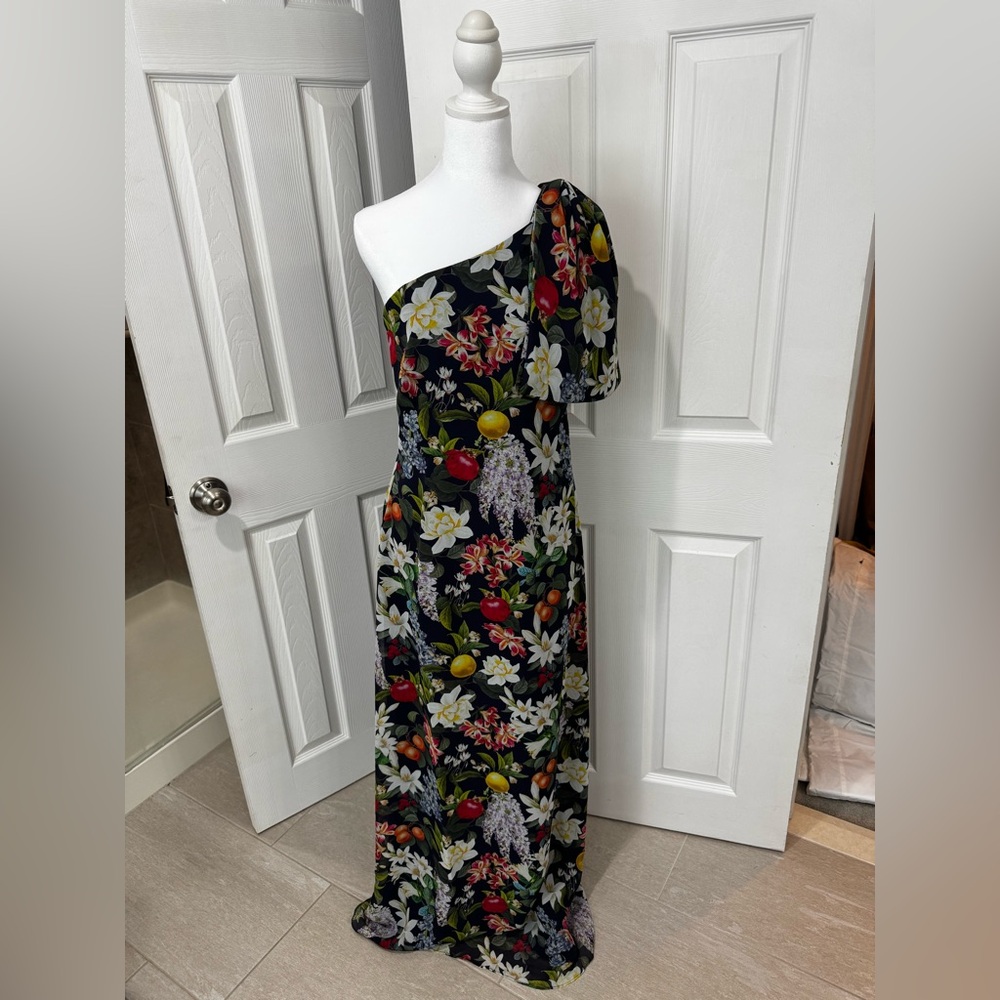 🌺🆕Sachin + Babi One Shoulder Chelsea Floral Gown, Size 4🌺 - Picture 2 of 16